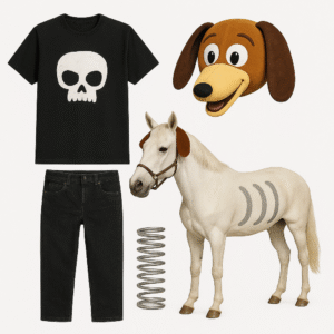 Disfraz Toy Story para jinete y caballo